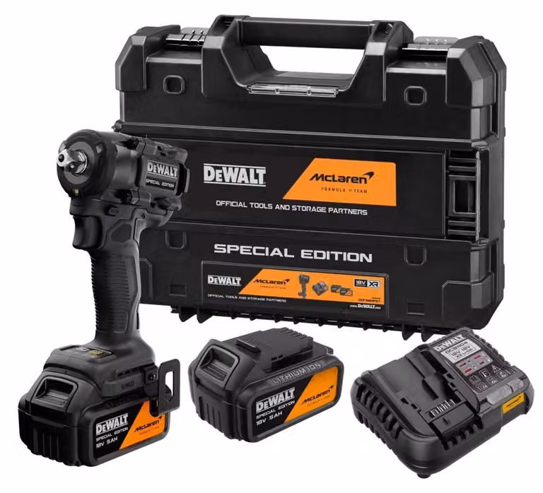 Avvitatore a impatto a batteria DeWalt DCF92MP2T-QW | McLaren | 18 V | 1/2" | Set di 2 batterie da 5 Ah