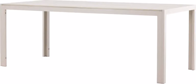 FURNLUX Tavolo da pranzo per esterni Mirko Beige 90cm / Colore principale: Beige / Dimensioni: 90 x 205 x 74 cm
