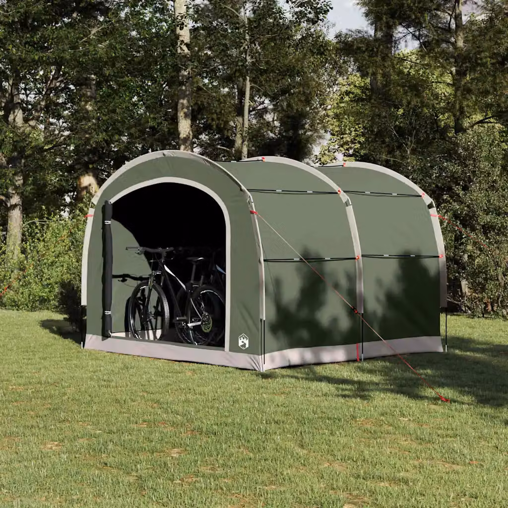 Tenda a cupola vidaXL verde impermeabile in poliestere e fibra di vetro L: 268 cm, P: 240 cm, H: 191 cm