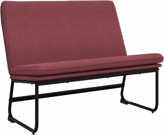 Panca/panca 100 x 75 x 76 cm tessuto rosso bordeaux 02_0010704