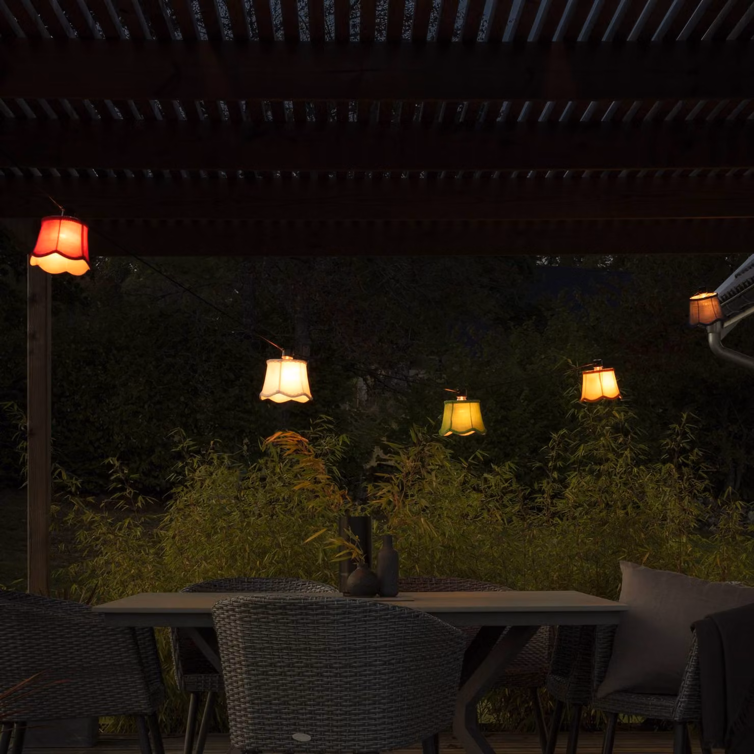 Konstsmide Christmas Sistema di luci a LED Party Extension, multicolore, IP44 LED-Lichterkettensystem Party, dimmerabile, Plastica, Scandinavo