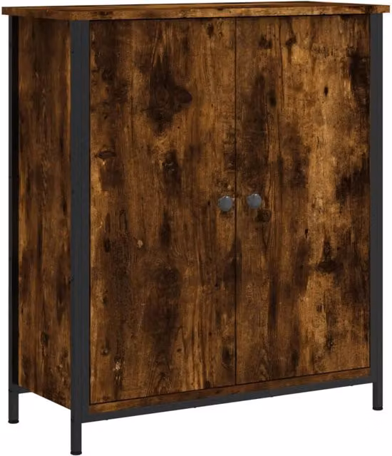 Credenza comò armadio mobile portaoggetti organizzador cucina soggiorno 70 x 30 x 80 cm legno ingegnerizzato marrone 02_0031083