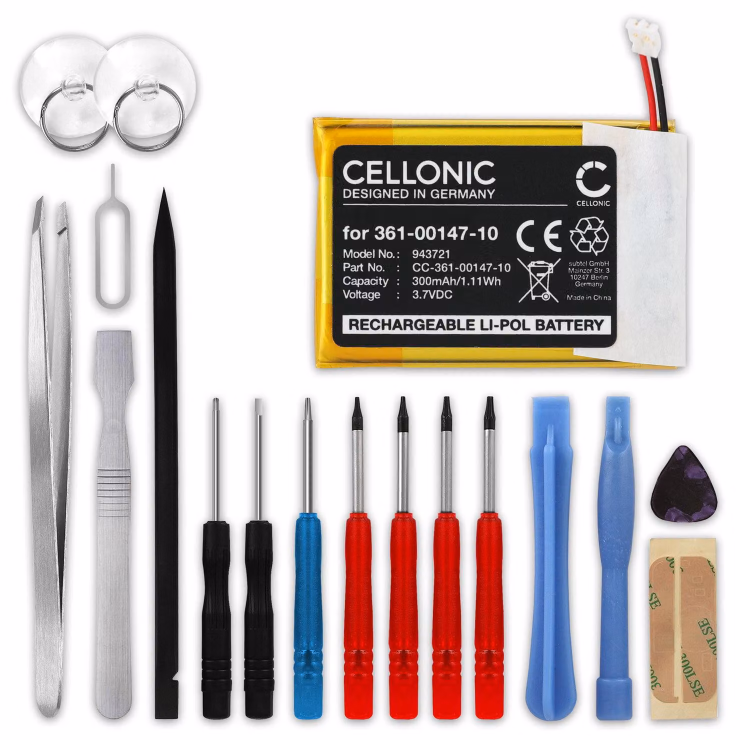 CELLONIC 1x Batteria compatibile con Garmin Fenix 7X + Set di strumento