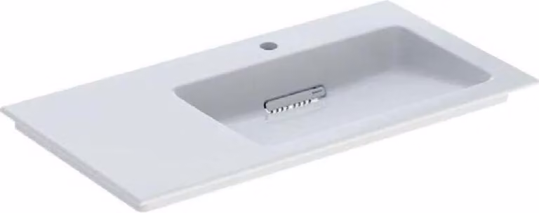 Geberit ONE lavabo pour meubles, sortie horizontale, surface de rangement à gauche, 90x13,1x47,5cm, 505.009.00.1, 505.009.00.1