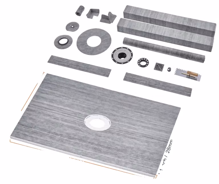 Kit per installazione di doccia, membrana impermeabile, costruzione resistente, PVC 48x60 cm