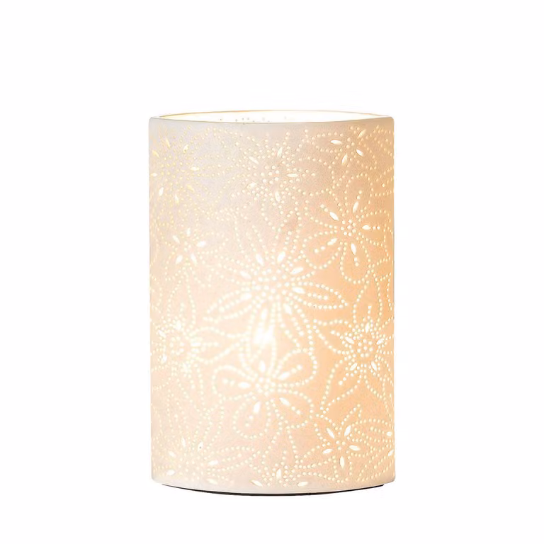 Lampada da tavolo Gilde, design floreale, porcellana, bianca, confezione da 1.
Altezza: 35,00 cm
Larghezza: 20,00 cm
Profondità: 11,00 cm
Codice prodotto: 33117