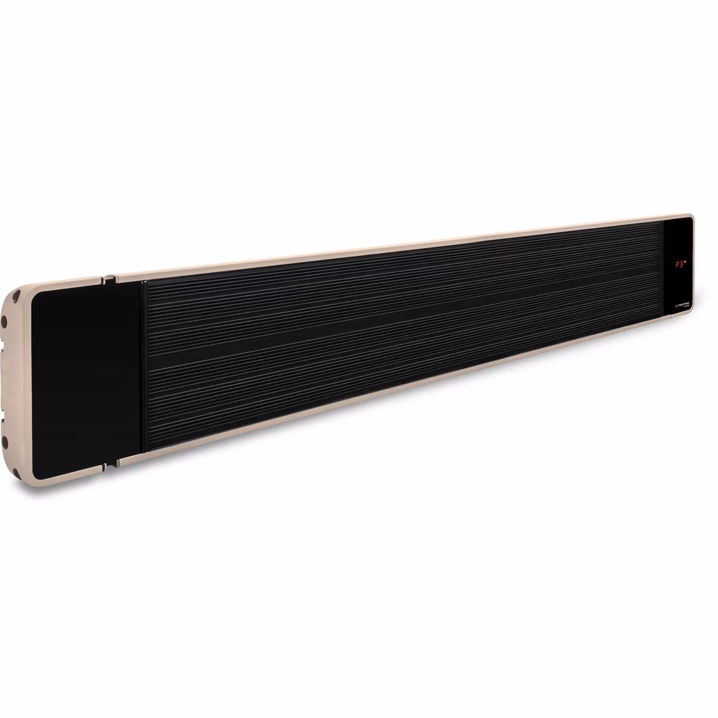 Riscaldatore a spot nero TROTEC IRD 2400, riscaldatore radiante, riscaldatore per patio, riscaldatore per balcone, telecomando, IP55, 2.400 W