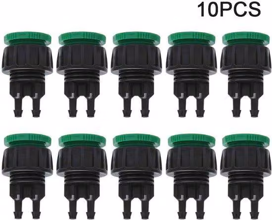 Adattatore in plastica per tubo da giardino, adattatore per microirrigazione per tubi da 4/7 mm