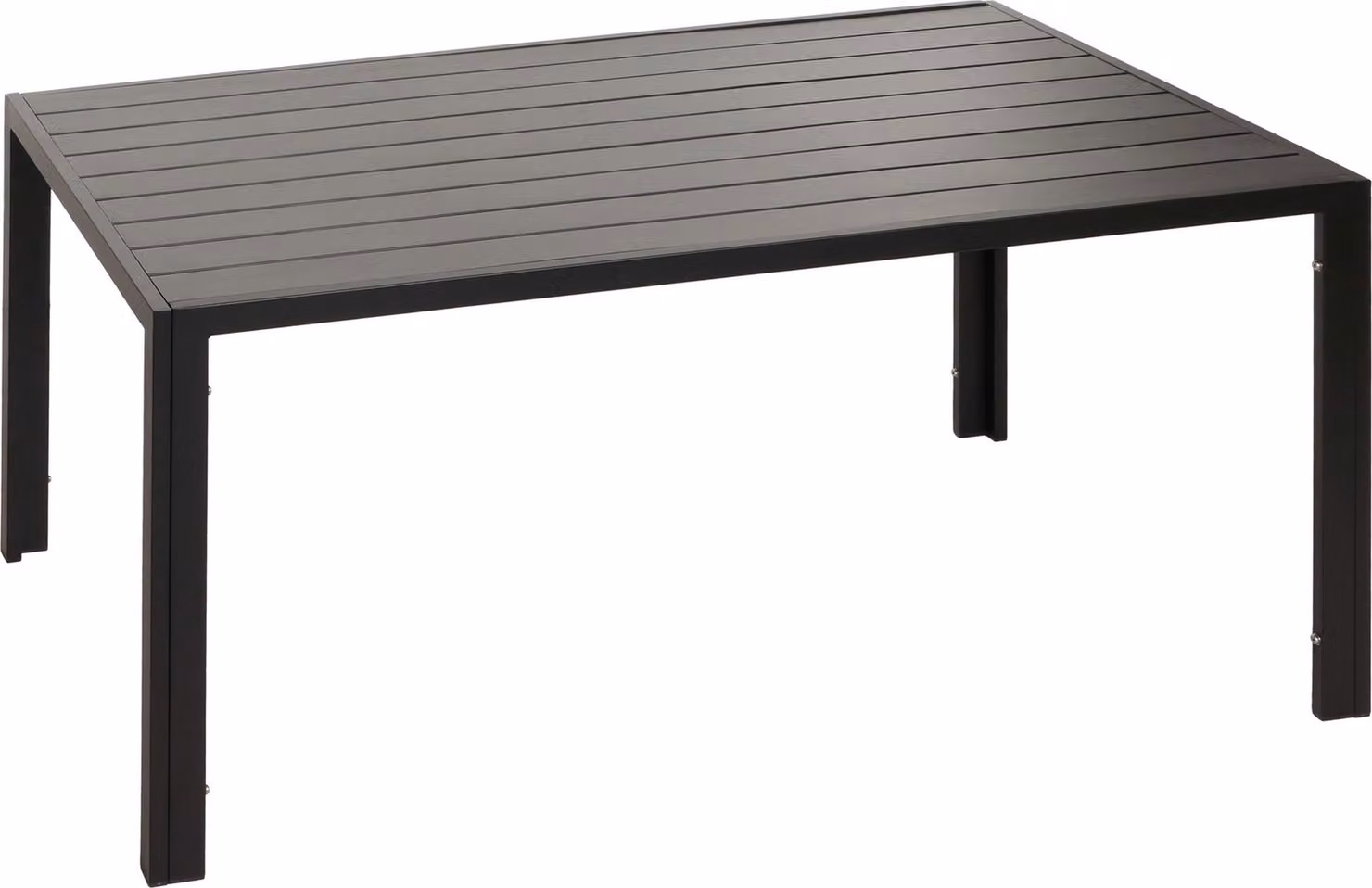 Tavolo da pranzo in alluminio | HxLxP 72x140x80cm | resistente alle intemperie | antracite | tavolo tavolo bistrot tavolo da giardino tavolo da balcone