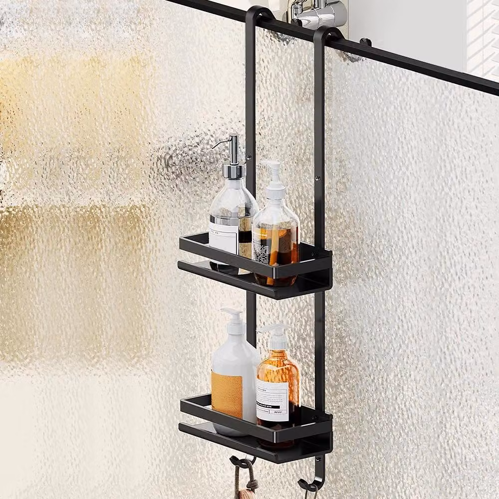 Mensola da doccia sospesa, portashampoo da doccia, portagel da doccia, organizer per il bagno, supporto per doccia in acciaio inossidabile