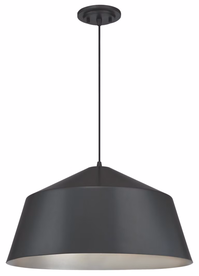 Lampada a sospensione monolampada Cupola in metallo Gun Metal