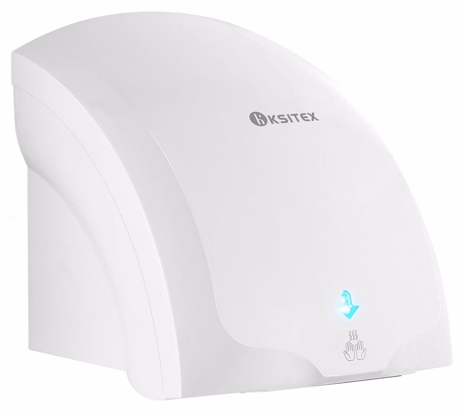 Asciugamani elettrico da parete, modello ABS 689, colore bianco, per uso professionale, con sensore