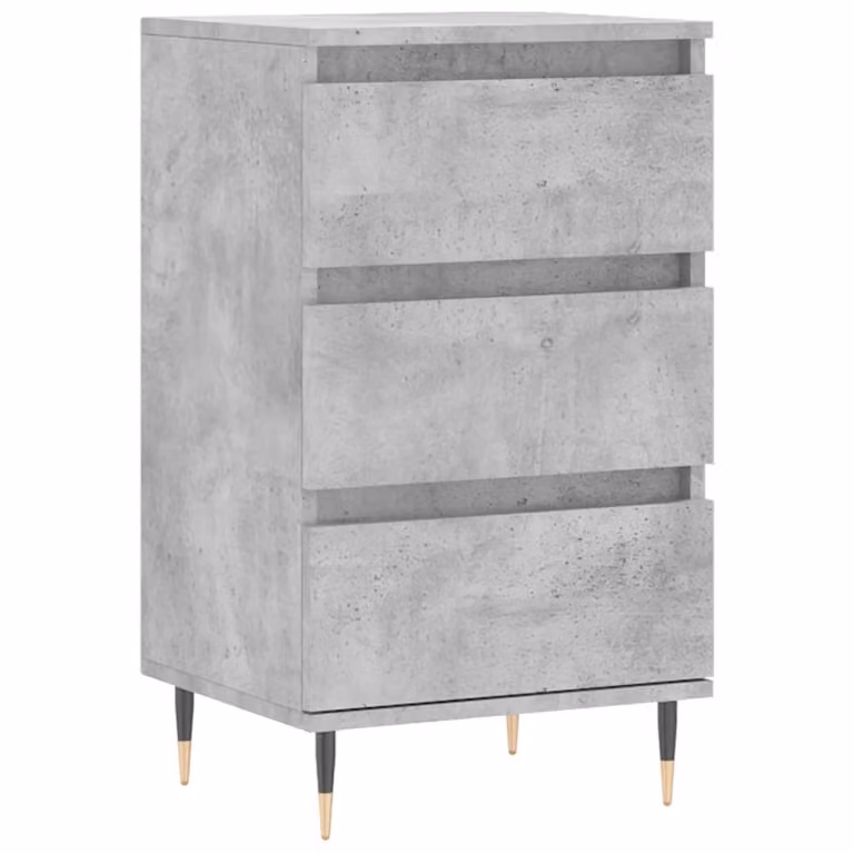 Credenza Grigio Cemento 40x35x70 cm in Legno Multistrato