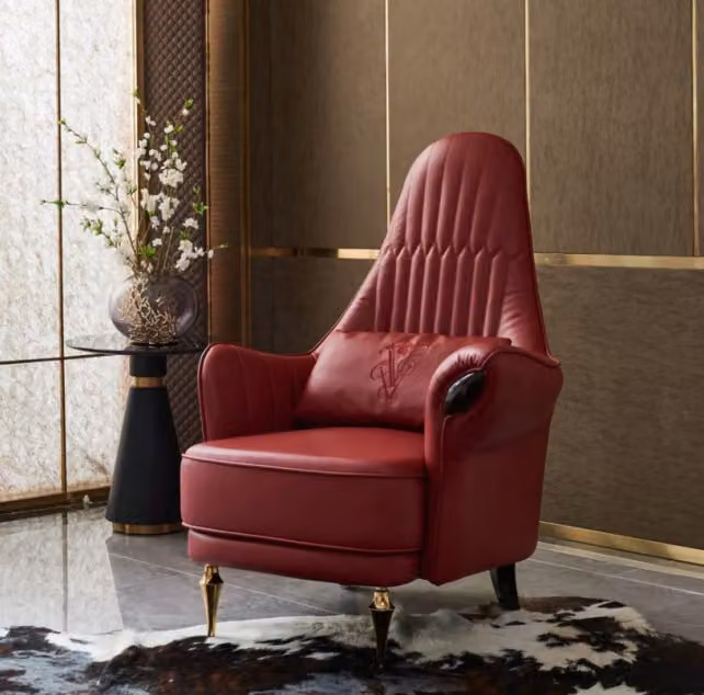 Sessel Design Couch Sofa Relax Leder Lounge Luxus Fernseh Club Polster Sitzer