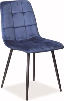 Set di sedie da pranzo Mila blu navy set di 6 sedie da cucina