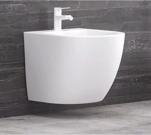 Bidet sospeso bianco MILOS 49,5x32,5x37 cm sospeso