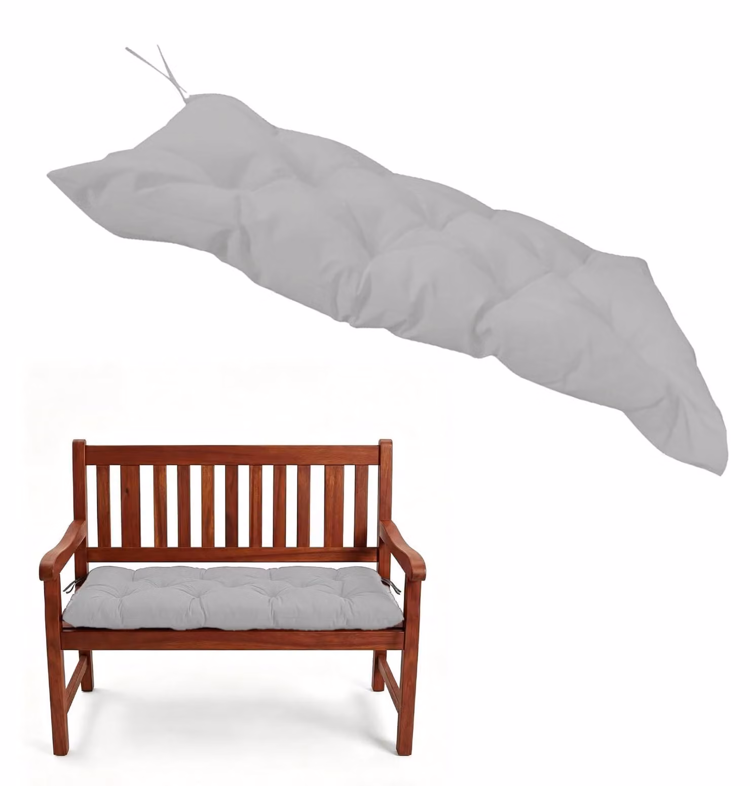 Cuscino per panca da giardino, adatto sia per interni che per esterni, dimensioni 120 x 50 x 10 cm