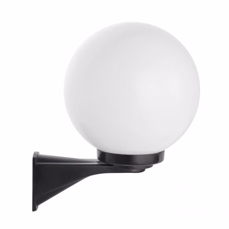 Sfera o lampada da parete fumé per esterni 25 cm 1xE27 nero IP43 SU-MA KULE K 3012/1/KD 250