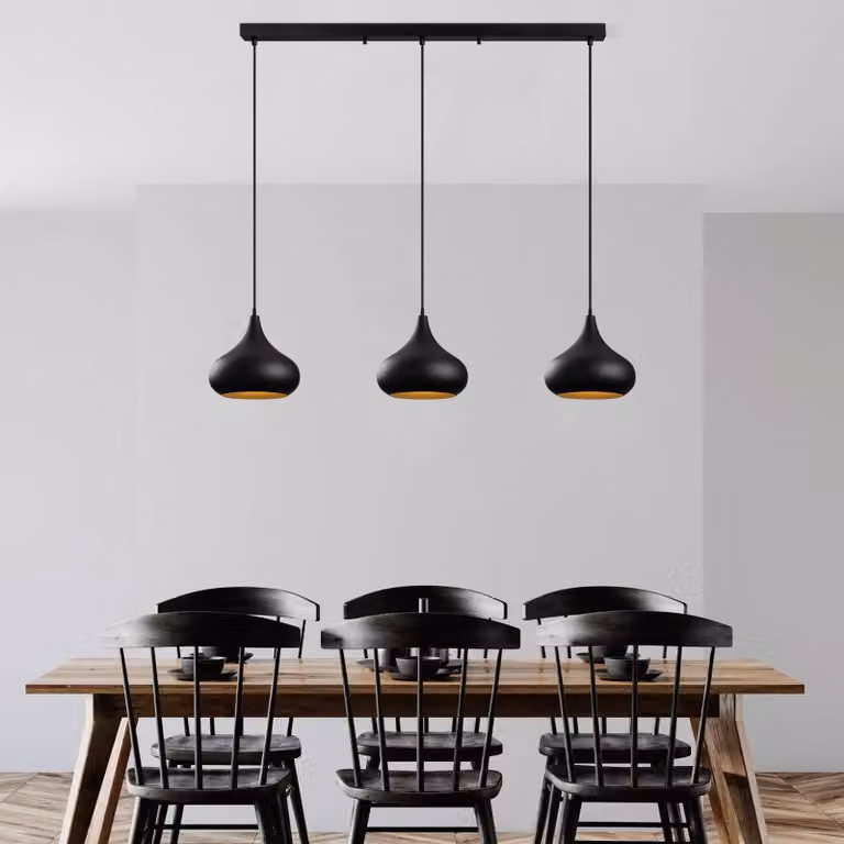Lampada a sospensione Muba Opviq, dimmerabile, Nero, Soggiorno / Sala da pranzo, Metallo, Lampada a sospensione