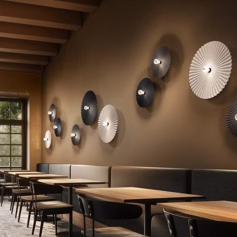 Linea Light Plafoniera soffitto Doge_S, dimmerabile, Bianco / Opale, Soggiorno / Sala da pranzo, Alluminio, Moderno, Plafoniera