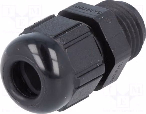 5 connettori per cavi: Materiale UL94V-2, codice 53015200, grado di protezione IP68, colore nero, filettatura PG7