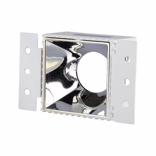 Portafaretto LED da Incasso Quadrato GU10 Colore Bianco e Cromato