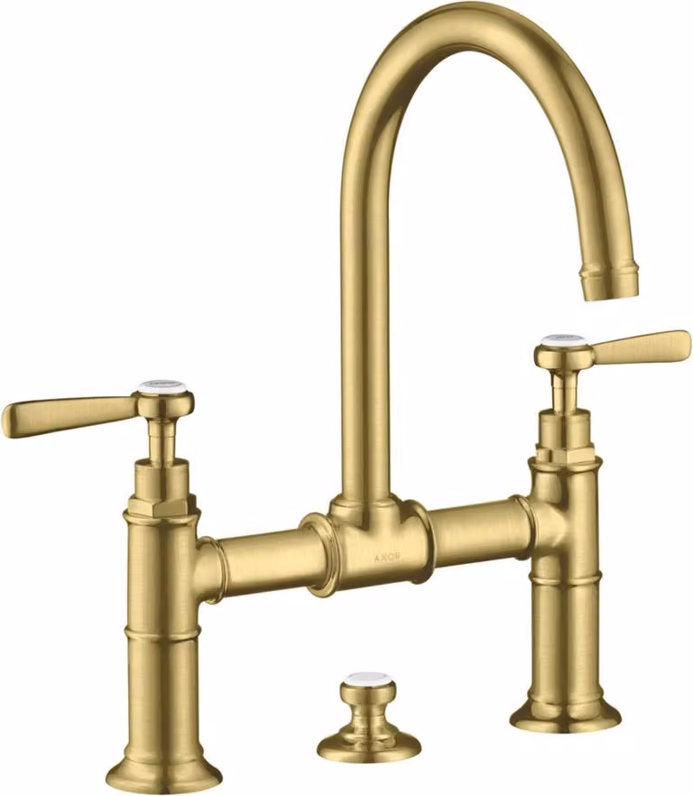 hansgrohe AXOR Montreux Mitigeur lavabo 2 poignées Montreux 220, vidage escamotable, béqu'illes, projection 175mm, 16511950, 16511950