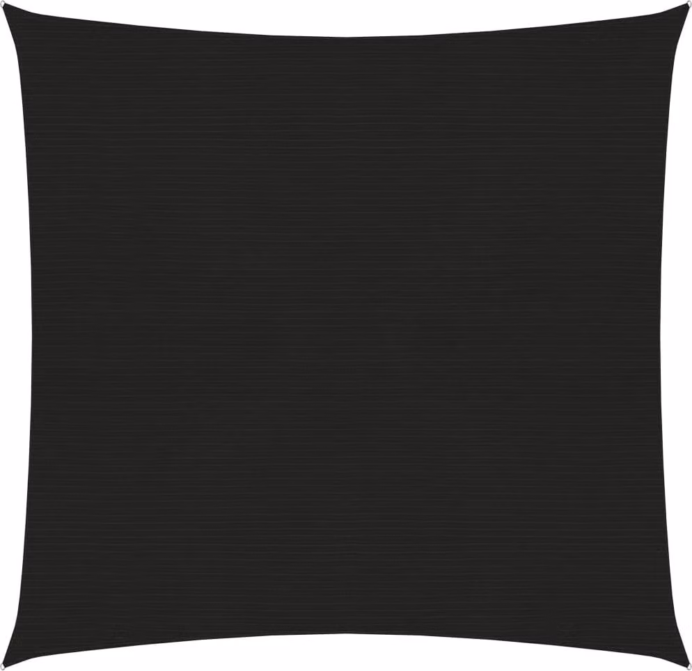 The Living Store Tenda da sole 160 g/m² Nero 2x2 m HDPE