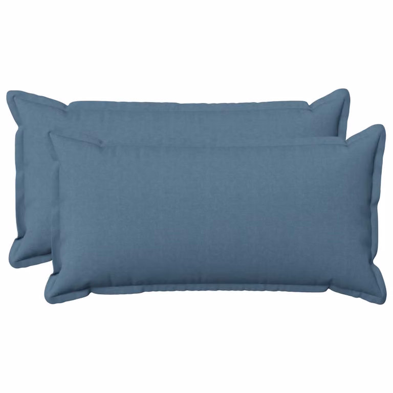 Set di 2 federe vidaXL HOUTEN blu jeans, L/P: 40 x 80 cm