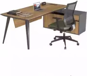 Eckschreibtisch Office Tisch groß Chef Tische Schreibtisch Möbel Braun