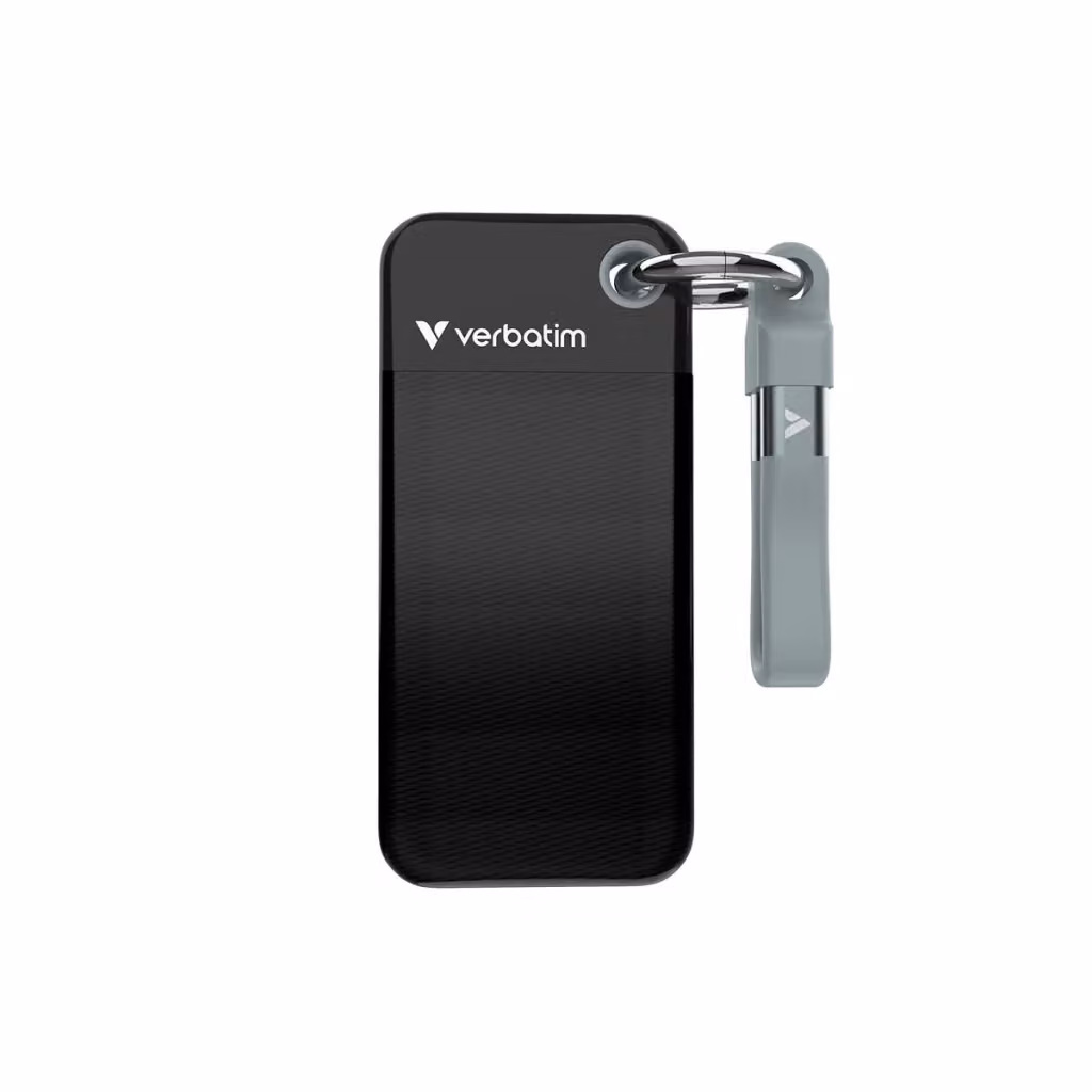 Verbatim SSD Portatile Pocket 1 TB USB Tipo-C 3.2 Gen 2 Nero e Grigio – 2