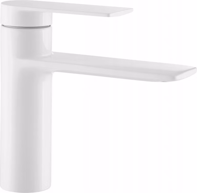 Granitan - Miscelatore lavabo - Rubinetto bagno - Rubinetto bianco - getto a cascata - ottone - FARO