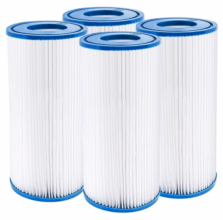 Inovra - Filtri per piscina, confezione da 4 pezzi - Filtri di ricambio compatibili con Bestway 58012 - Design pieghevole - Materiale PETG - 11 x 20 cm - Economici e facili da sostituire - Cartucce filtranti