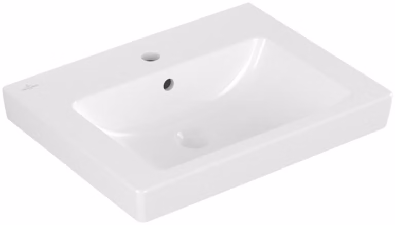 Villeroy & Boch Subway 2.0 lavabo, pour robinetterie 3 trous, avec trop-plein, 1 trou pour robinetterie, 550x440mm, 71135501, 71135501