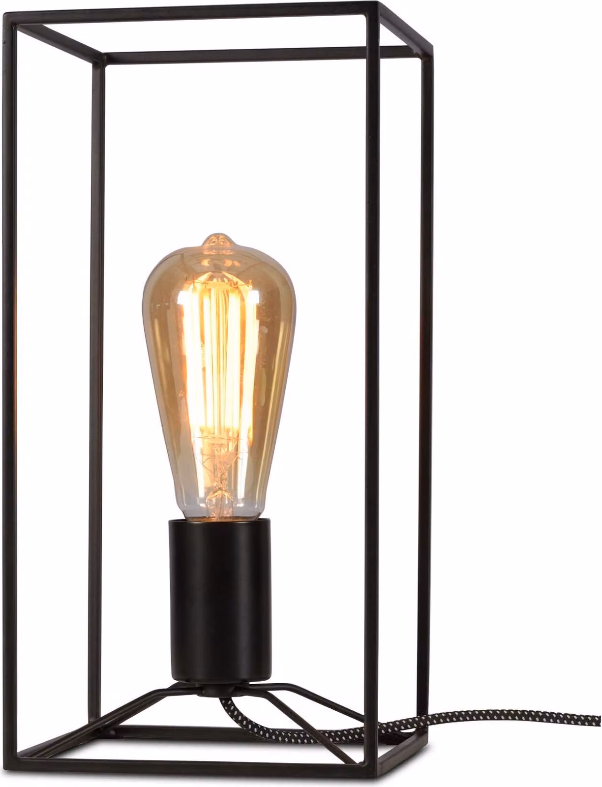 si tratta di RoMi - Lampada da tavolo Antwerp - Nero - 15x15x30cm Lampada da tavolo - Lampada da comodino, soggiorno, camera da letto