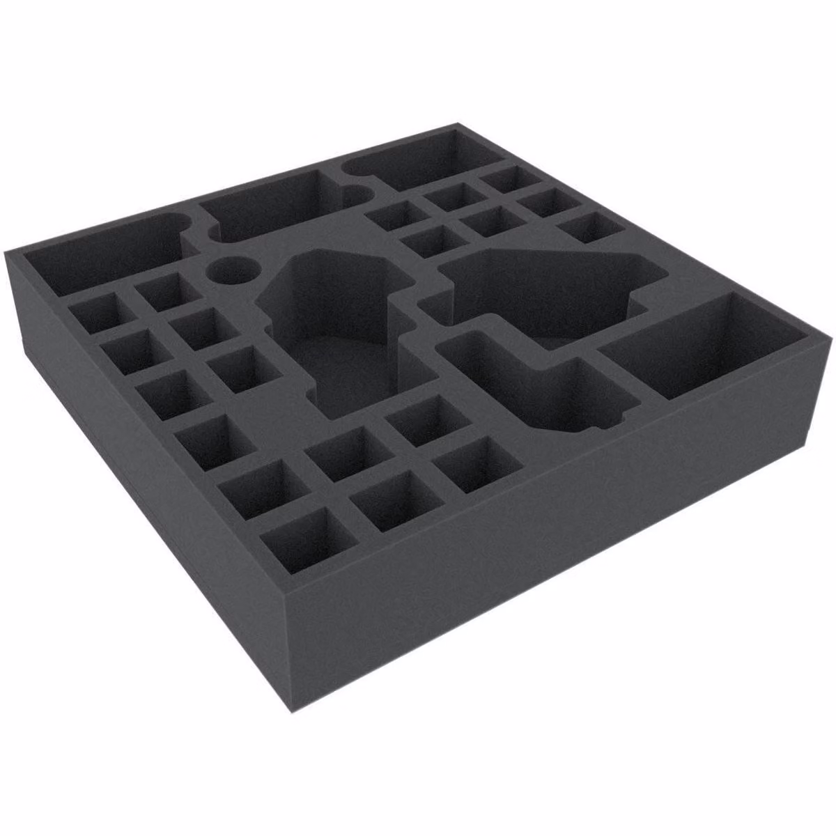 Inserto in schiuma 295x295x65 mm per giochi da tavolo, 28 scomparti