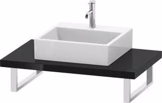 Duravit Console L-Cube 80-200x55cm, 1 AS, amido 4,5cm, nero grigio