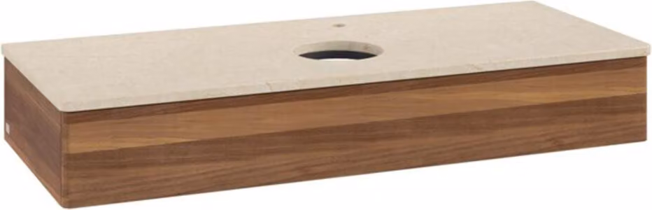 Mobiletto V&B senza struttura frontale, con illuminazione Antao 120x19x50cm, HL, WBP botti