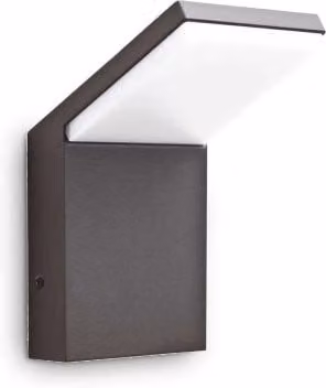 Lampada da parete Ideal-Lux Style Ap in metallo color antracite con luce LED bianco caldo 3000K