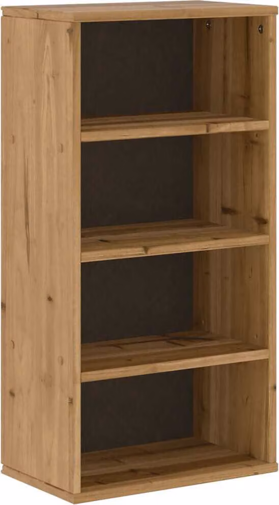 Armadietto Laterale ODDA 40x24x79 cm in Legno Massello di Pino