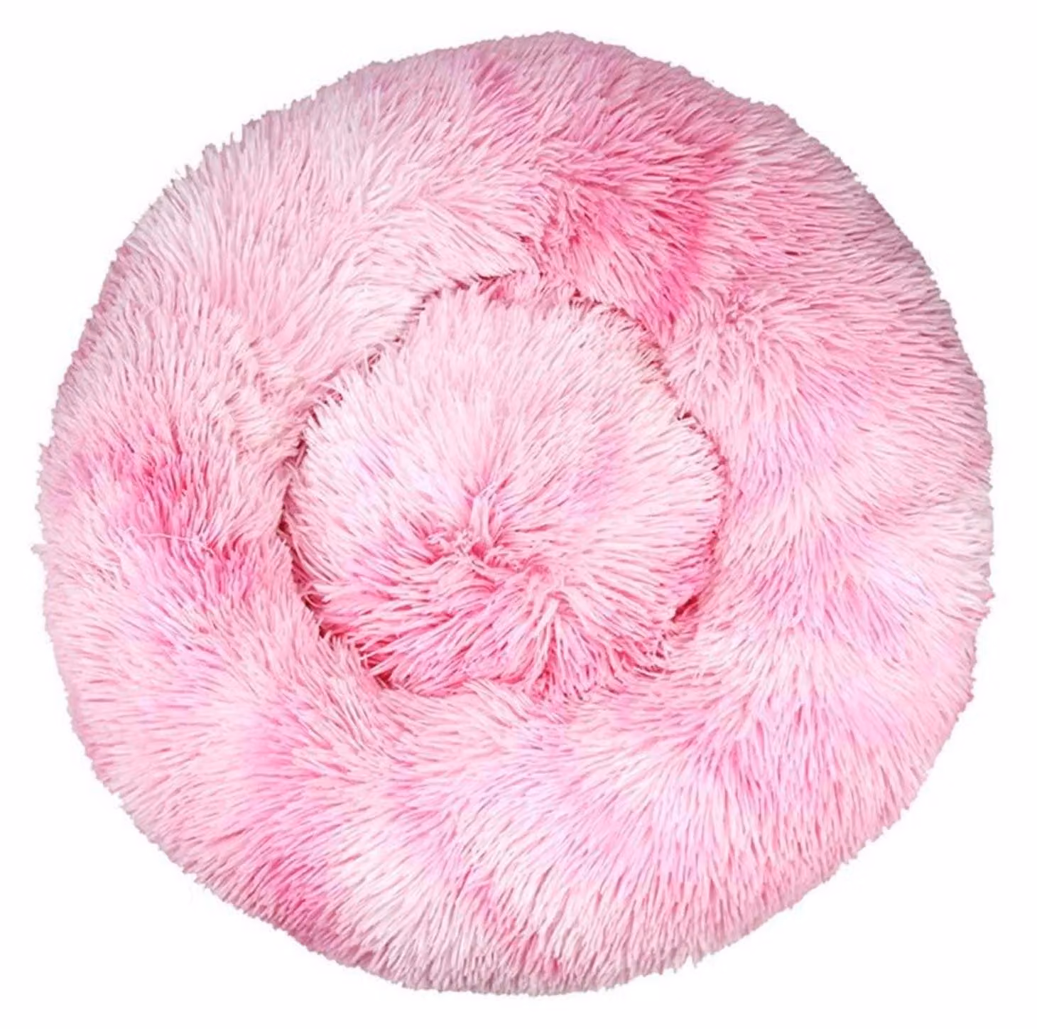 Cuccia per cani, cuccia per gatti, morbida, rotonda, in peluche, 90 cm, rosa