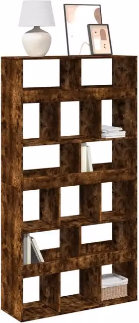 Libreria Rovere Fumo 100x33x187,5 cm in Truciolato 3309379