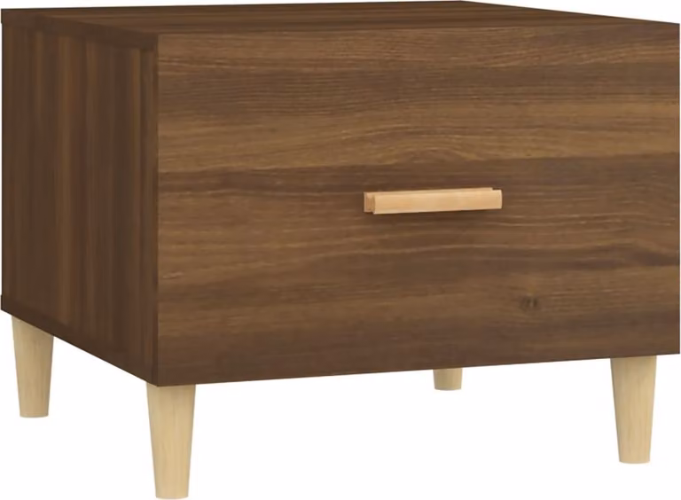 Tavolino da Salotto Rovere Marrone 50x50x40cm Legno Multistrato
