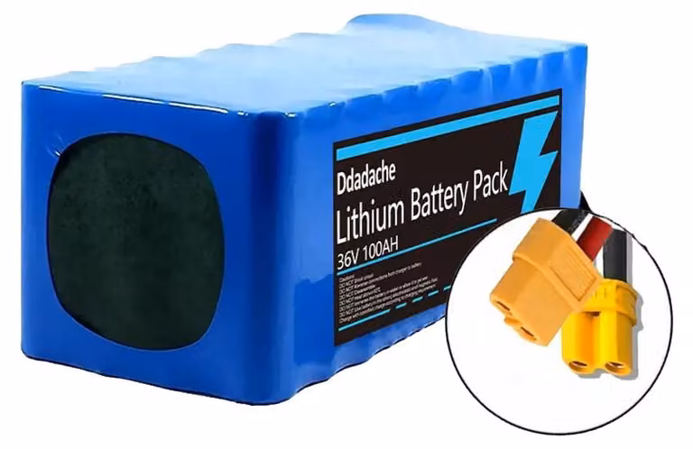 Batteria per veicoli elettrici a due ruote, capacità di 100Ah, tensione di 36V, connettori XT60-XT30