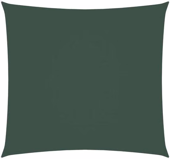 Telo ombreggiante quadrato, 2,5 x 2,5 m, impermeabile, tessuto Oxford, resistente ai raggi UV, verde scuro