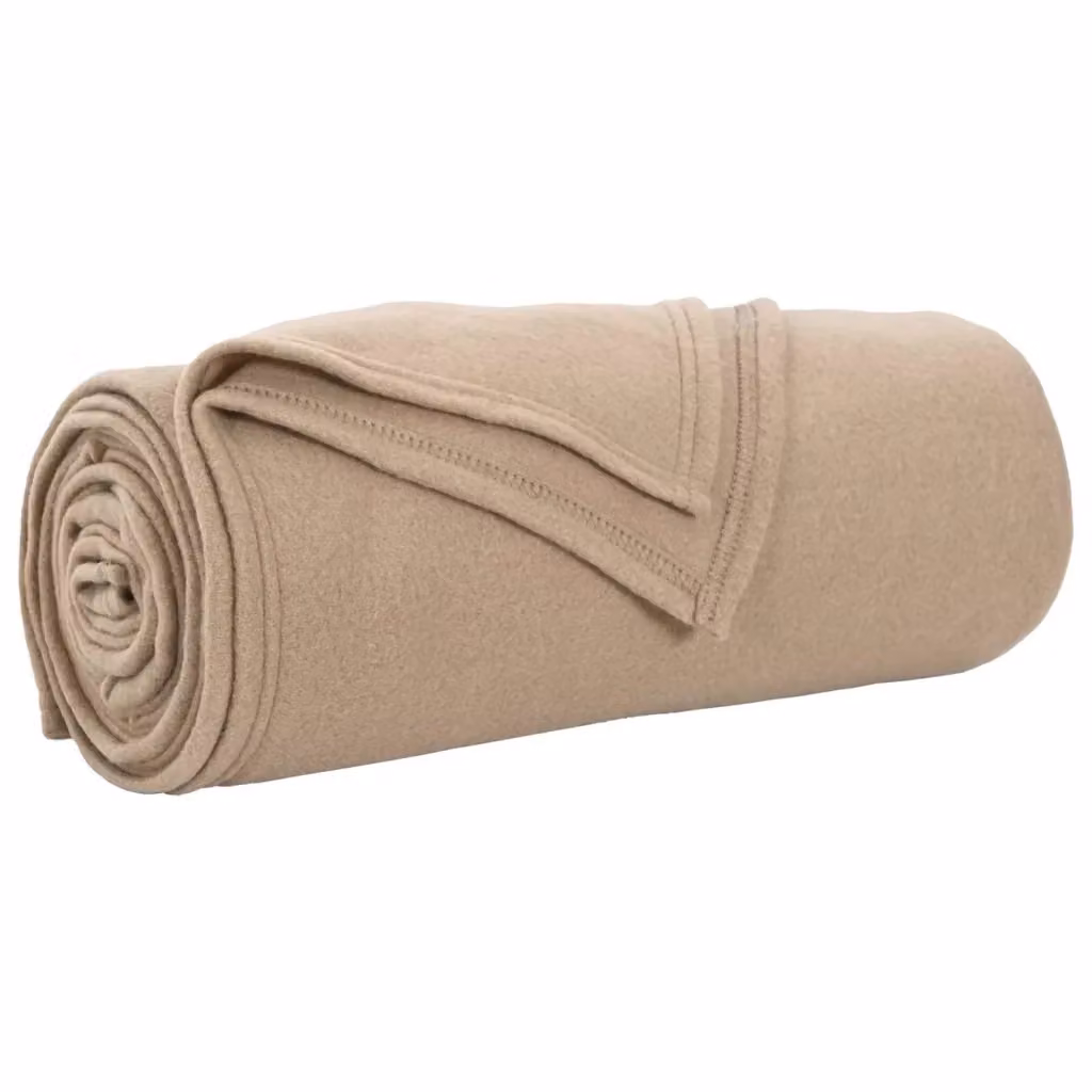 Set di 24 coperte in pile vidaXL colore beige/marrone L 200 cm x P 150 cm – 2