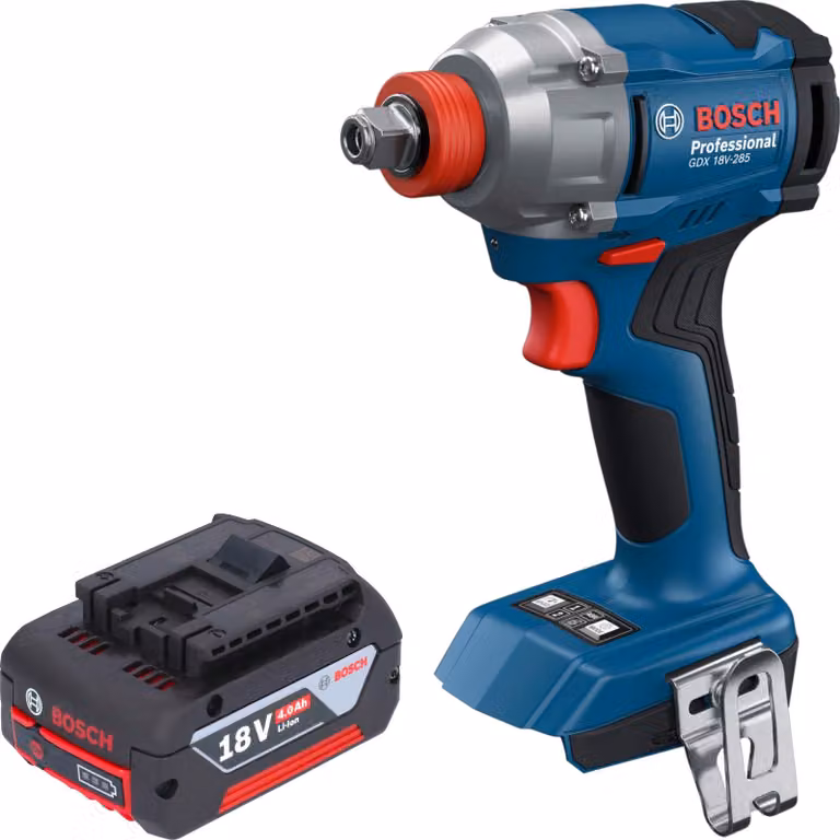 Avvitatore a impatto a batteria Bosch GDX 18V-285 Professional 18 V 285 Nm 1/4'' Brushless + 1x batteria 4,0 Ah - senza caricabatteria