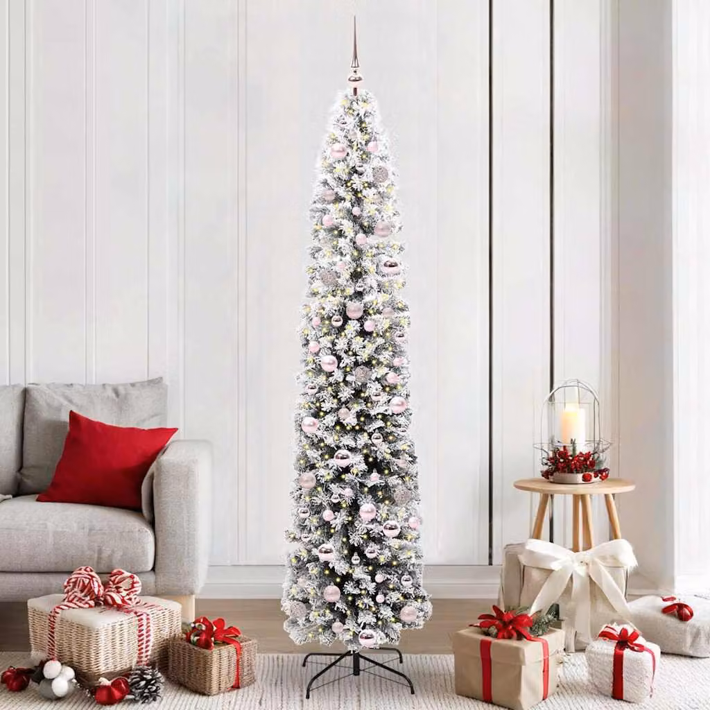Maison Exclusive - Albero di Natale artificiale con 300 LED e supporto, verde, 210 cm