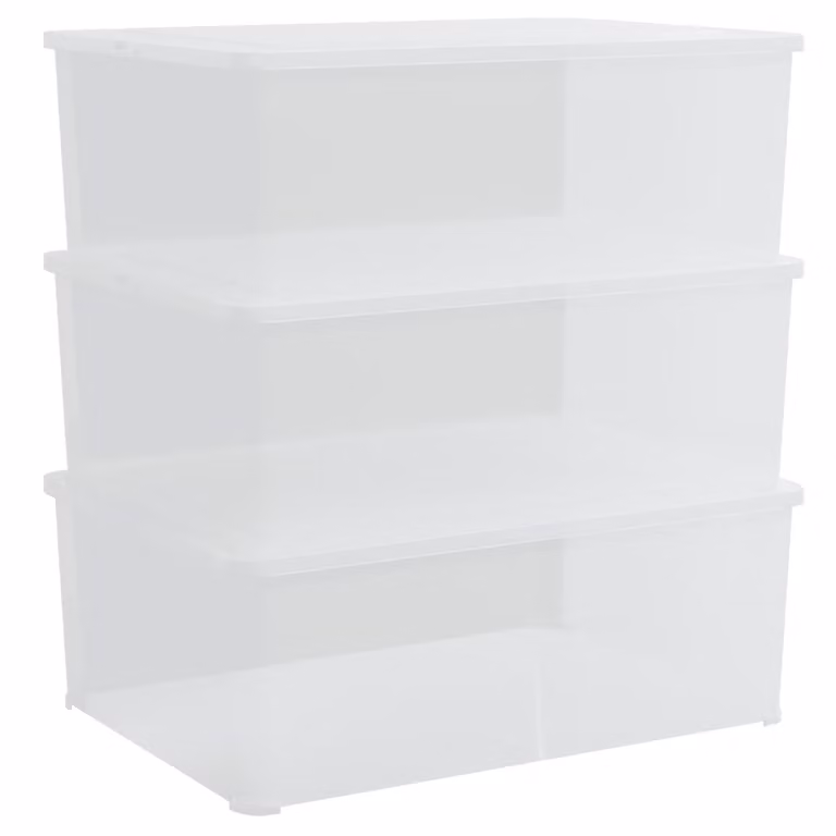 Contenitori in Plastica 3 pz 10 L Impilabili