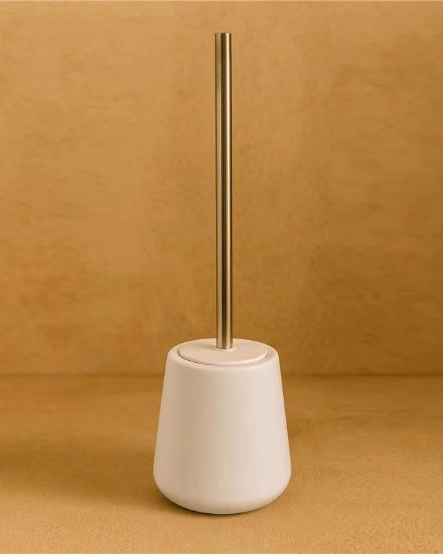 Porta scopino wc da pavimento in Vetroceramica bianco Sidney